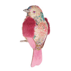 Птичка декоративная James arts с мехом 10х9х21 см