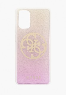 Чехол для телефона Guess Galaxy S20+, 4G Circle Logo PC/TPU Gradient Gold/Pink