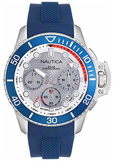 Швейцарские наручные мужские часы Nautica NAPBSC905. Коллекция Bayside Chrono Solar