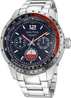 Швейцарские наручные мужские часы Nautica NAPP39F13. Коллекция Pier 39 Box Set