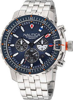 Швейцарские наручные мужские часы Nautica NAPICF015. Коллекция Icebreaker Cup Chrono Box Set