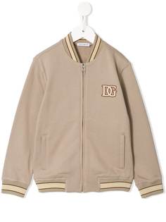 Dolce & Gabbana Kids куртка с нашивкой-логотипом