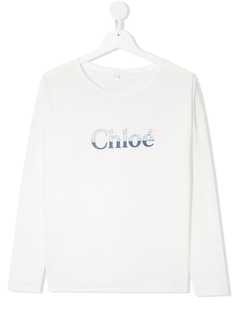 Chloé Kids футболка с длинными рукавами