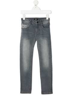 BOSS Kidswear джинсы прямого кроя с логотипом на кармане