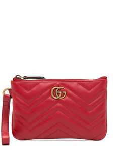 Gucci кошелек GG Marmont с ремешком на запястье