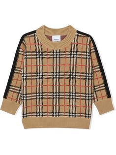 Burberry Kids свитер в полоску Icon Stripe