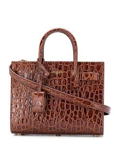 Saint Laurent сумка Sac De Jour с тиснением под кожу крокодила
