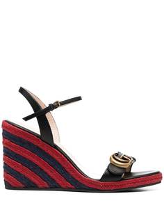 Gucci босоножки на танкетке