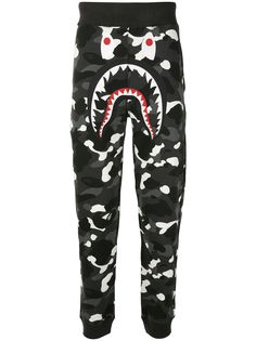 A BATHING APE® спортивные брюки City Camo Shark