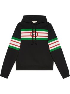 Gucci худи в полоску Interlocking G