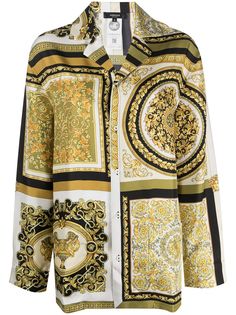 Versace пижамная рубашка с принтом Baroque