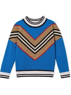 Burberry Kids джемпер в полоску Icon Stripe