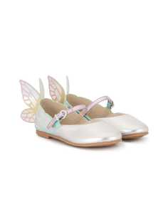Sophia Webster Mini балетки с декором в виде бабочки