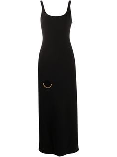 Versace платье макси с вырезом