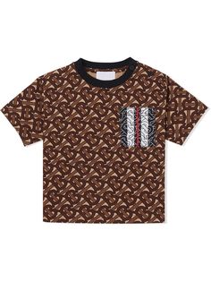 Burberry Kids футболка с монограммой TB