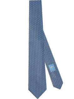 Gucci галстук с узором Interlocking G Horsebit