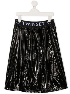 Twin-Set юбка с логотипом на поясе