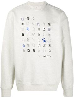 Ader Error толстовка с вышивкой