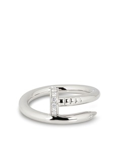 Cartier кольцо Juste Un Clou из белого золота с бриллиантами