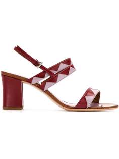 Sarah Chofakian geometric panels sandals