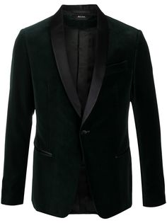 Z Zegna бархатный пиджак-смокинг