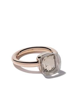 Pomellato кольцо Nudo из белого и розового золота с топазом