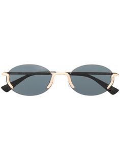 Moschino Eyewear солнцезащитные очки MOS055 в круглой оправе