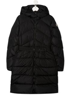 Moncler Kids удлиненный пуховик