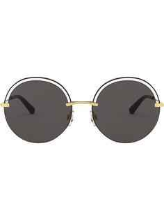 Dolce & Gabbana Eyewear солнцезащитные очки в круглой оправе