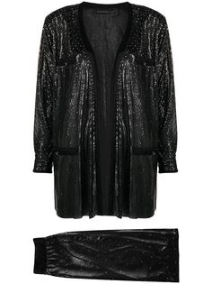 Versace Pre-Owned комплект из жакета и юбки с блестками