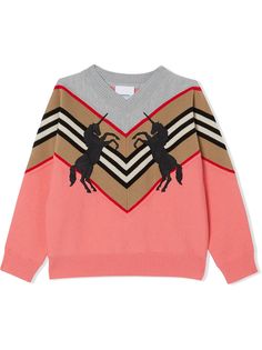 Burberry Kids джемпер с вышивкой