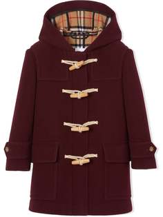 Burberry Kids двубортный дафлкот