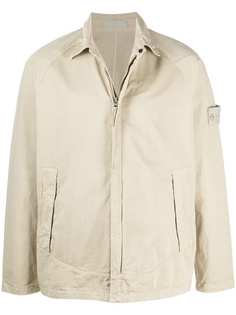 Stone Island куртка-рубашка Ghostpiece с нашивкой-логотипом