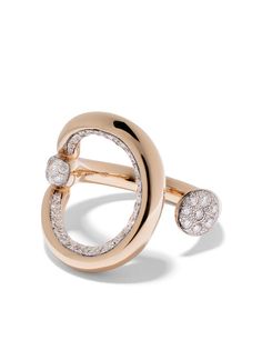 Pomellato кольцо Fantina из розового золота с бриллиантами