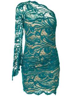 Emilio Pucci Pre-Owned кружевное платье на одно плечо