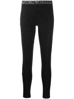 Emporio Armani леггинсы с эластичным поясом и логотипом