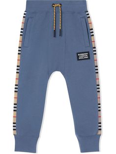 Burberry Kids спортивные брюки с полосками Icon Stripe