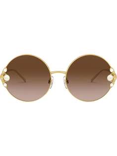 Dolce & Gabbana Eyewear солнцезащитные очки в круглой оправе