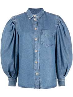 Essentiel Antwerp джинсовая рубашка с пышными рукавами
