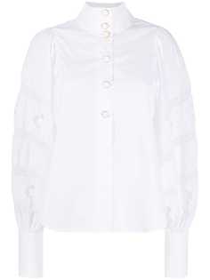 Essentiel Antwerp поплиновая блузка с объемными рукавами