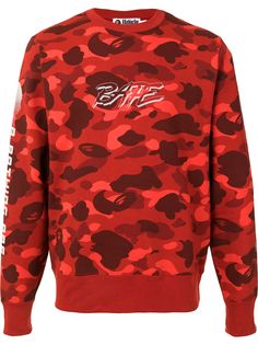 A BATHING APE® толстовка с камуфляжным принтом и логотипом Bape