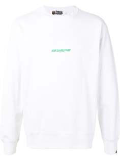 A BATHING APE® толстовка с круглым вырезом и логотипом Bape