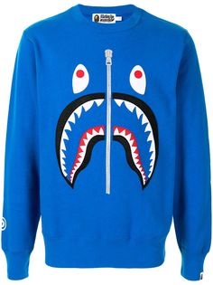 A BATHING APE® толстовка с круглым вырезом и принтом Bape