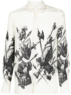 Sandro Paris рубашка с принтом