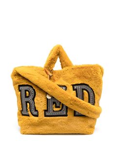 RED(V) сумка-тоут с искусственным мехом