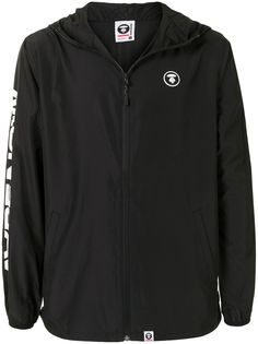 AAPE BY *A BATHING APE® легкая куртка с капюшоном и логотипом