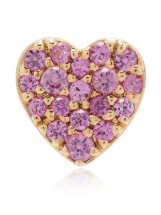 Loquet шарм Heart из желтого золота с сапфирами