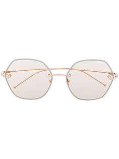 Pomellato Eyewear солнцезащитные очки PM0091S в шестиугольной оправе