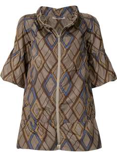 Bottega Veneta Pre-Owned куртка с короткими рукавами и геометричным принтом