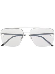 Cartier Eyewear солнцезащитные очки Panthère de Cartier в квадратной оправе